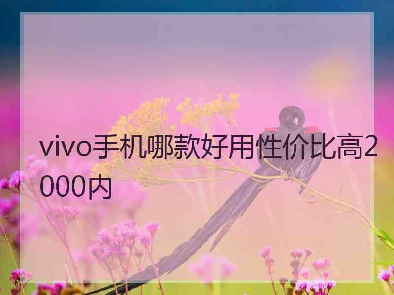 vivo手机哪款好用性价比高2000内